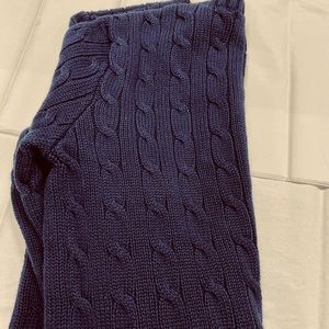 Ralph Lauren Cable-Knit Sweater, Small, Dark Navy
